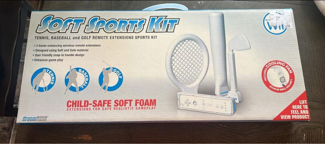 NEW IN BOX soft sports kit for Wii! 