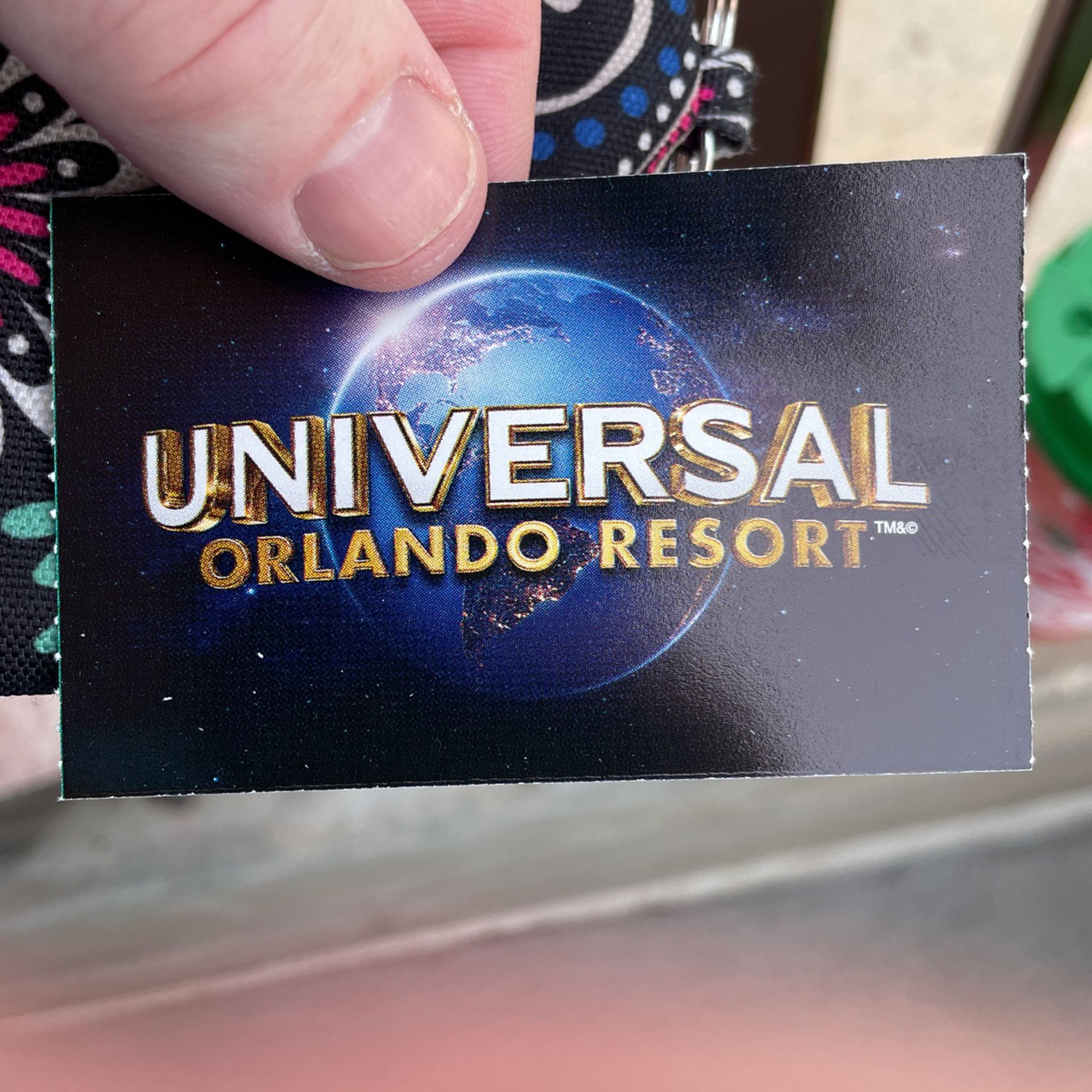 Universal 2 Park Pass 2 Tickets One Child One Adult 