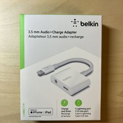 New Belkin 3.5 mm Audio + Charge Rockstar