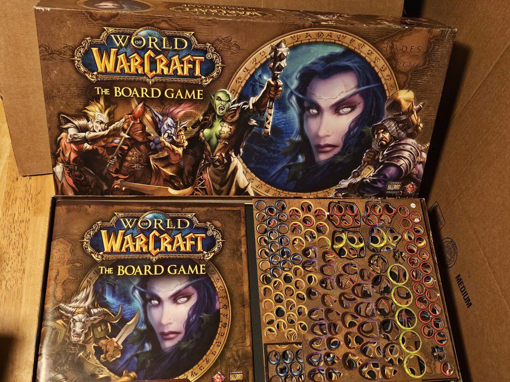 Fantasy Flight 2005 World Of Warcraft Board Game. +expac+Blizzcon Armor Set