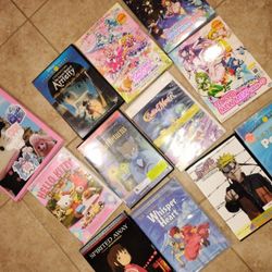 Anime New Sealed Original DVDs And Ghibli And Hello Kitty DVD lot $10 Tales Everything All Of Them Together As A Set 