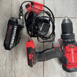 Craftsman 20 volt 1/2” drill kit with battery and charger 