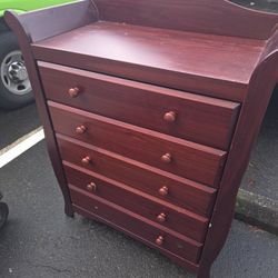 Toddler 5 Drawers Dresser.  Delivery Available For An Extra Fee 