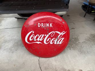 Large coke porcelain 36 inch button