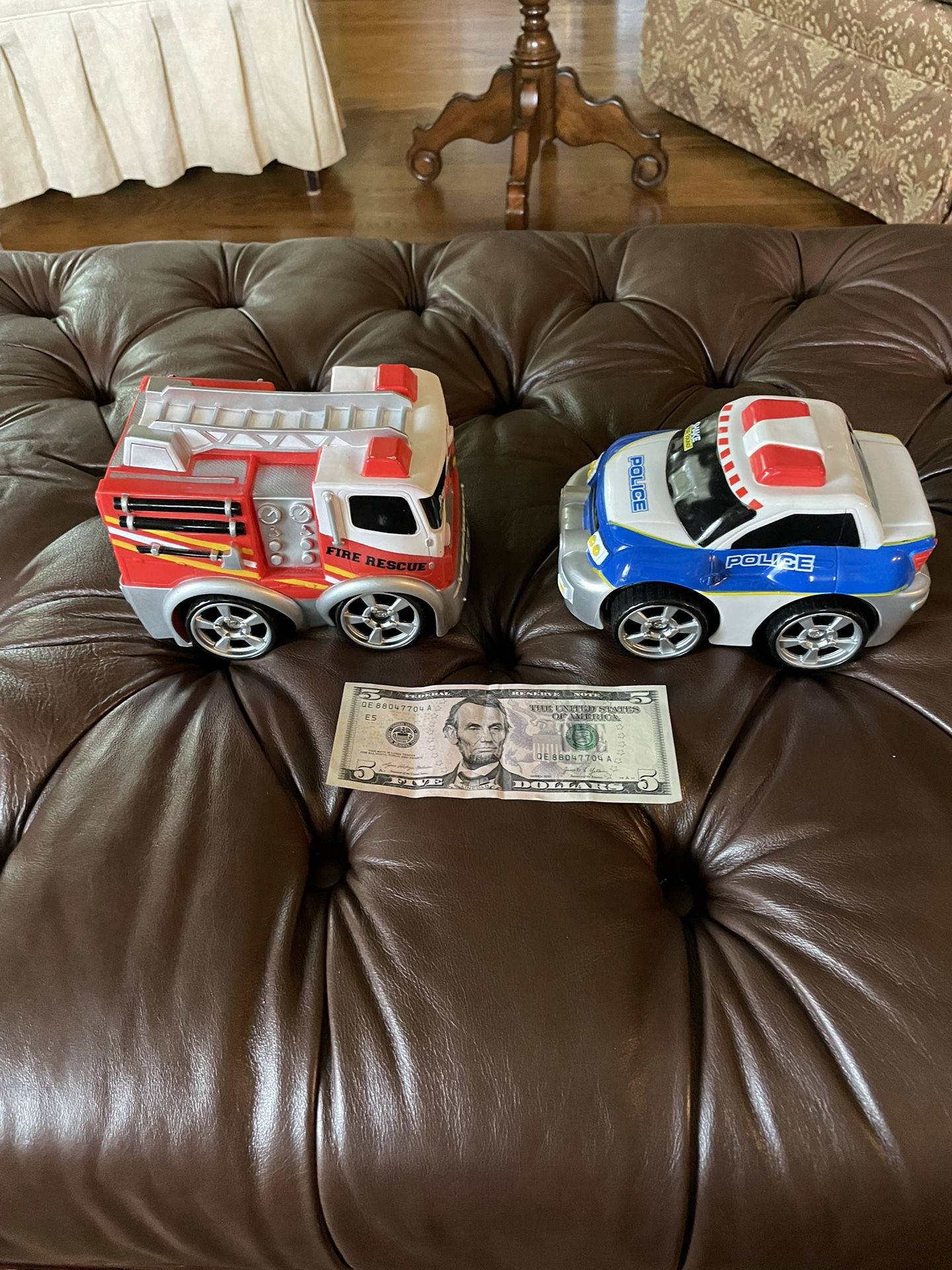 Toddler Firetruck and Police Car