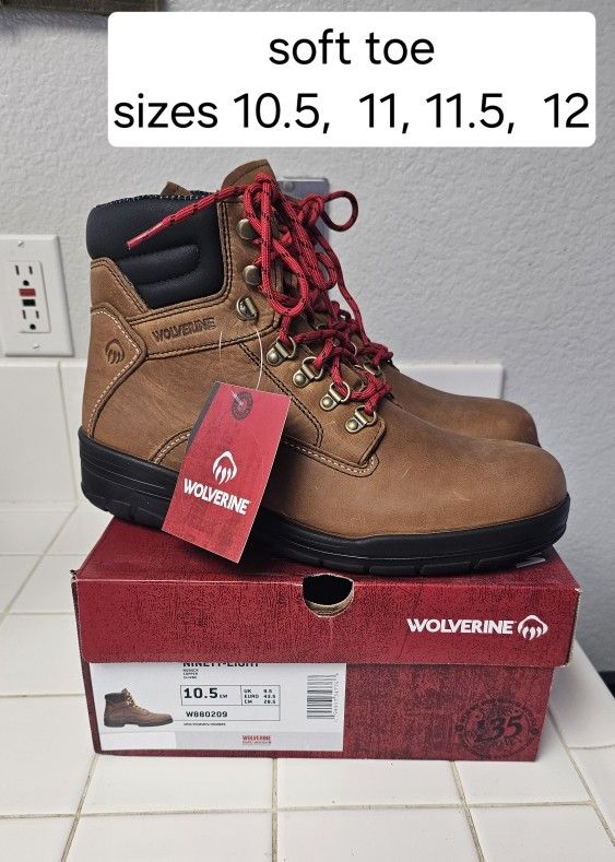 Wolverine Soft Toe Work Boots 