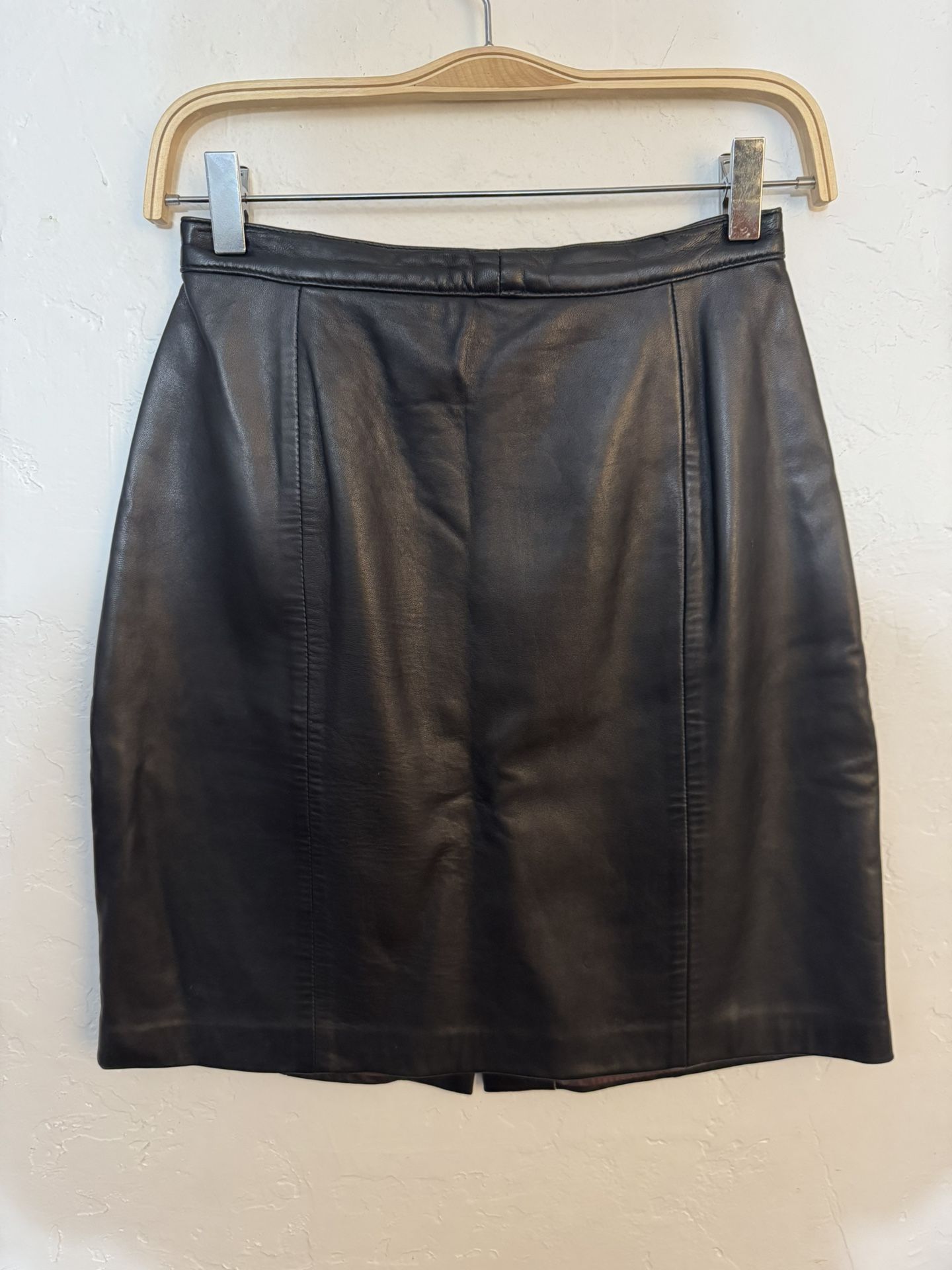 VINTAGE REMY LEATHER SKIRT XS PENCIL SKIRT EUC LINED HIGH WAIST