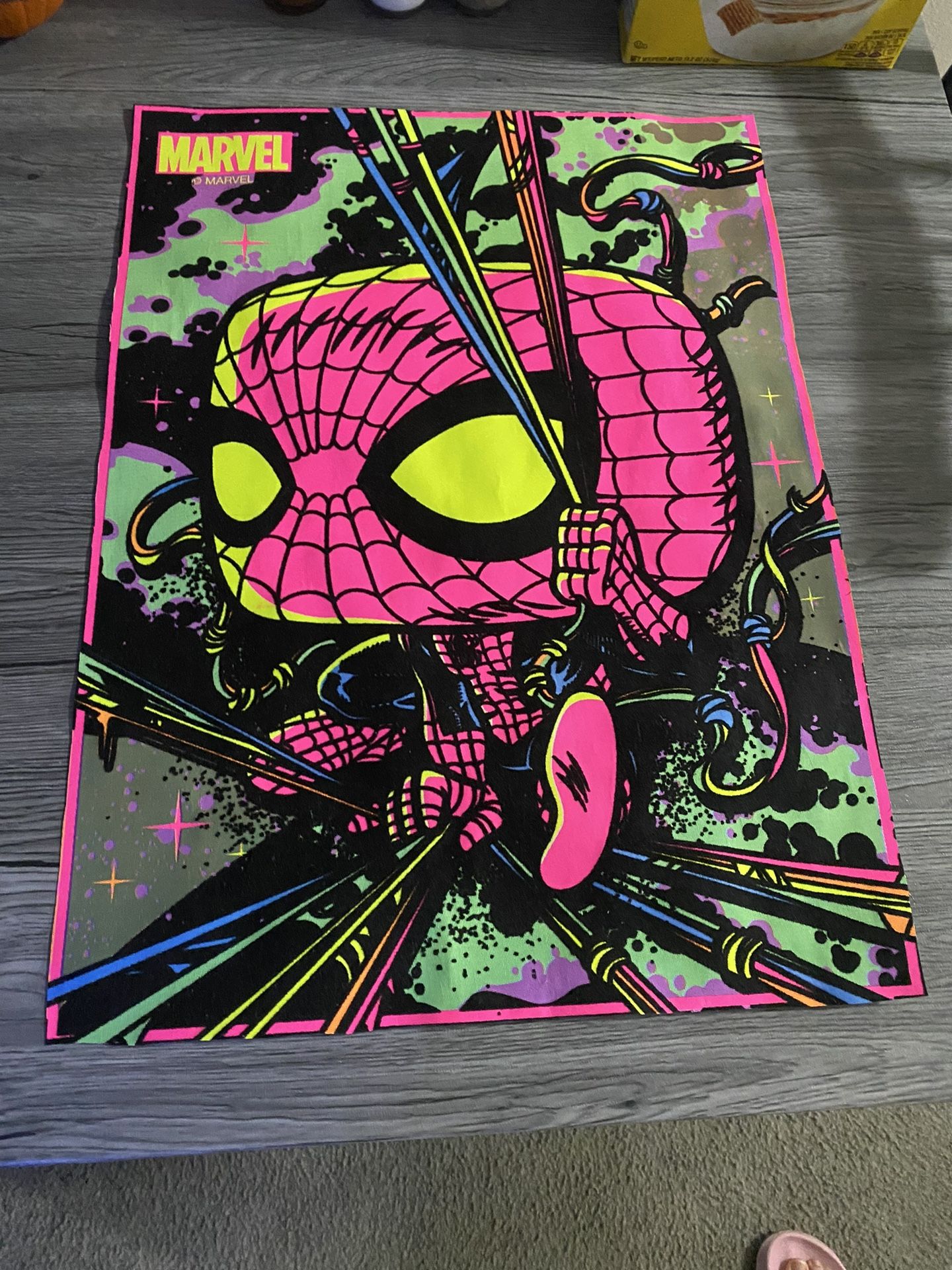 Funko Pop! Marvel Black Light Spider-Man Poster