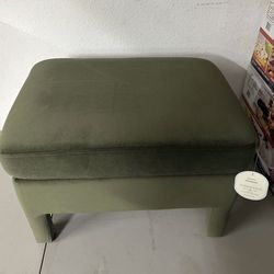 Threshold Velvet Ottoman
