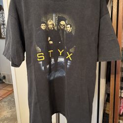 Authentic 1997 Styx Grand Illusions Tour Shirt Size XL