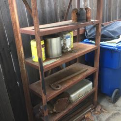  $20 shelf very sturdy steel about 6’ 2”