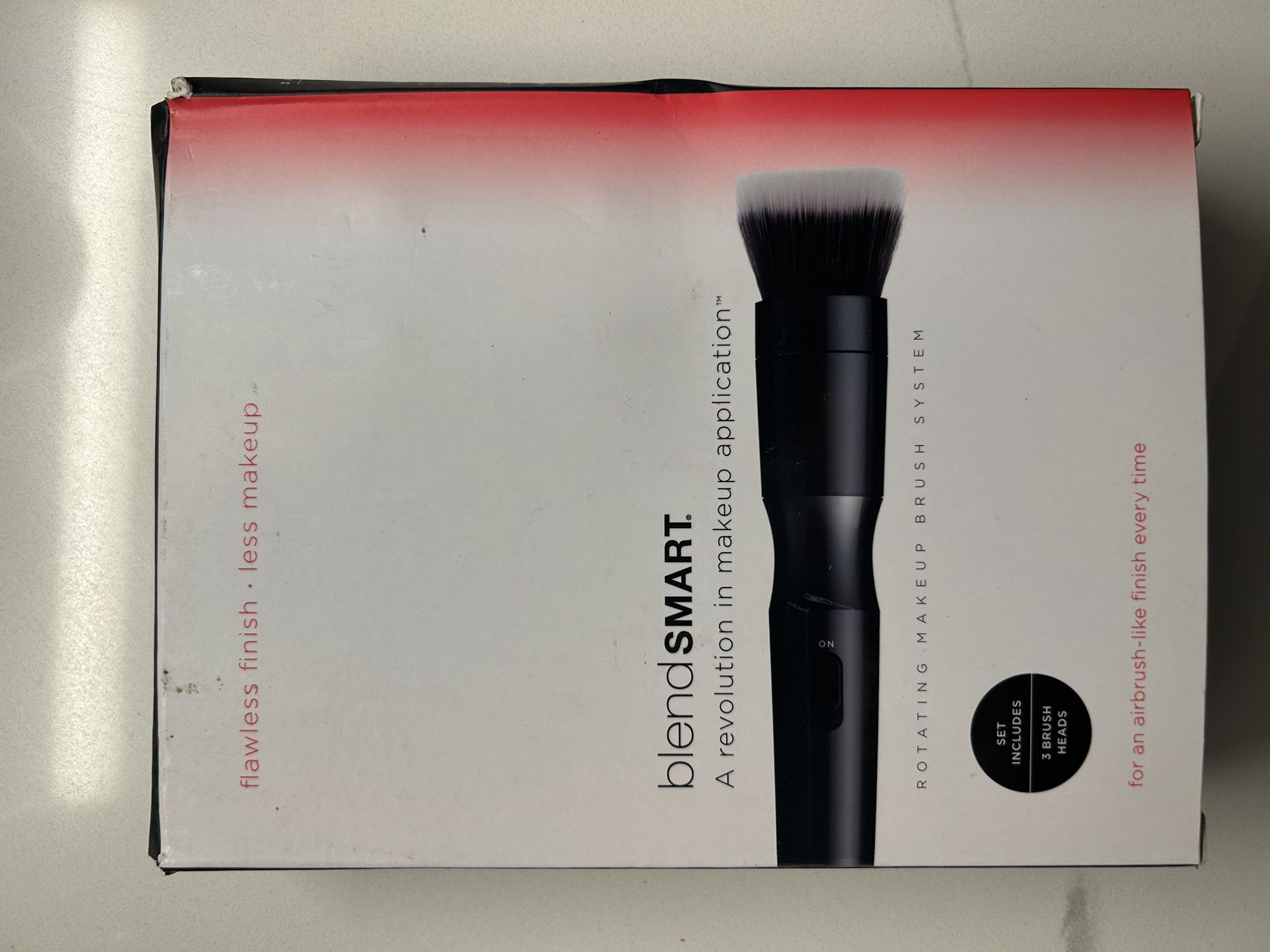 Blendsmart Rotating Blending Makeup Brush With Exchangeable Brush Tops 