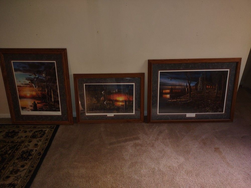 Jim Hansel Matted Framed Signed Prints