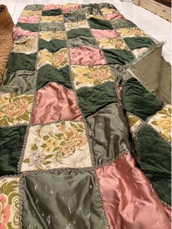 King size patchwork quilt bedspread