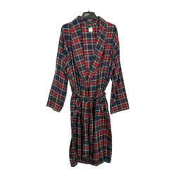 Ralph Lauren Polo  Plaid flannel Robe Vintage 90s