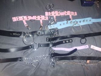 Punk, Emo, Goth accessories, chokers and chains