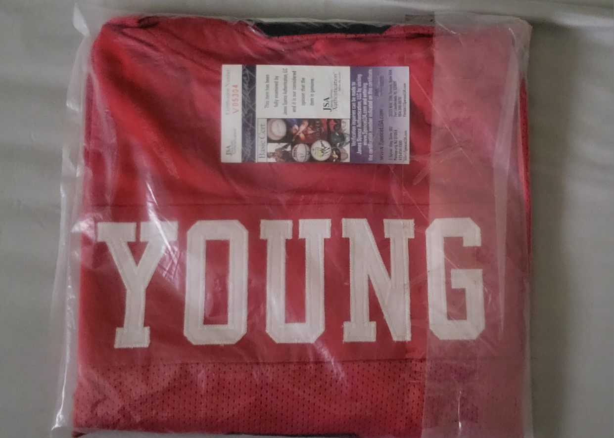 Steve Young Autographed Jersey 