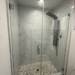 Frameless Glass Shower Door – 80” x 30”  Aprox.