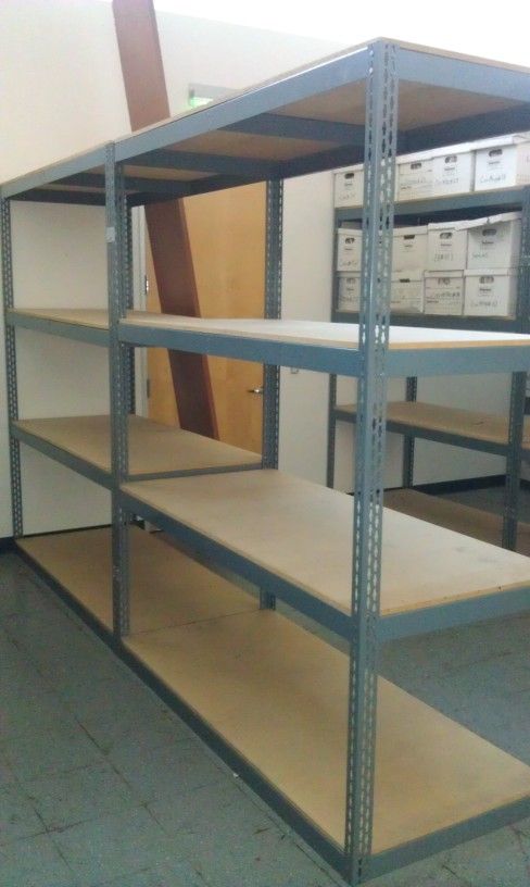 Shelving Archive Banker Box Record Storage Shelves 72 in W x 30 in D Similar To Rivetier Rapid Rack Hallowell Delivery & Assembly Available