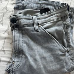  G STAR JEANS ZIPPER  KNEE  GRAY 