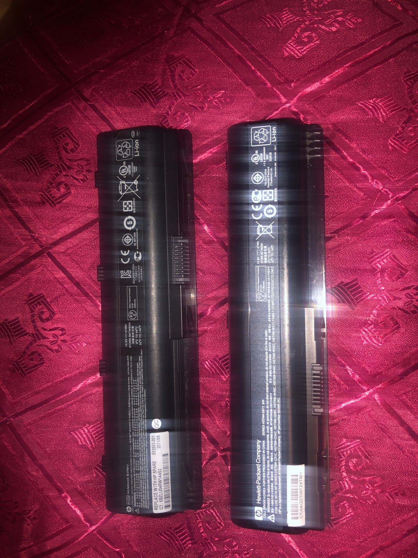 Replacement batteries for HP laptops