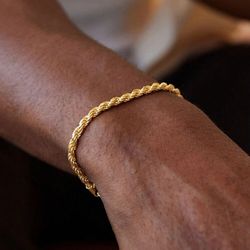 14k Gold Men Bracelet 18+5cm Gold Filled