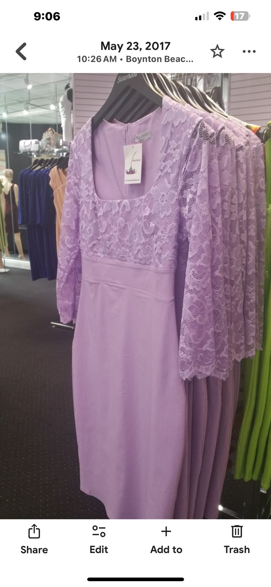 Lavender Lace Dress