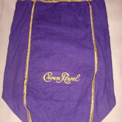 Crown Royal Bag Purple Medium Size Vintage 
