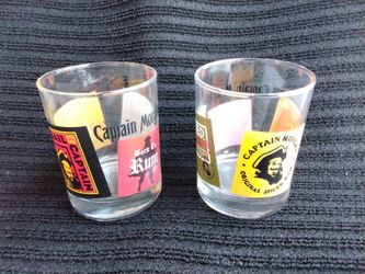 Captain Morgan Spiced Rum Barware Drinking Glasses