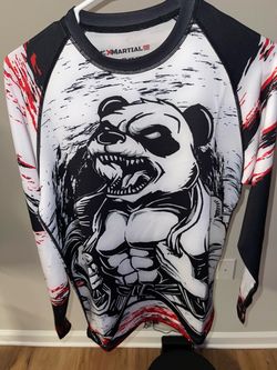 XMartial Panda Rash Guard Long Sleeve XL