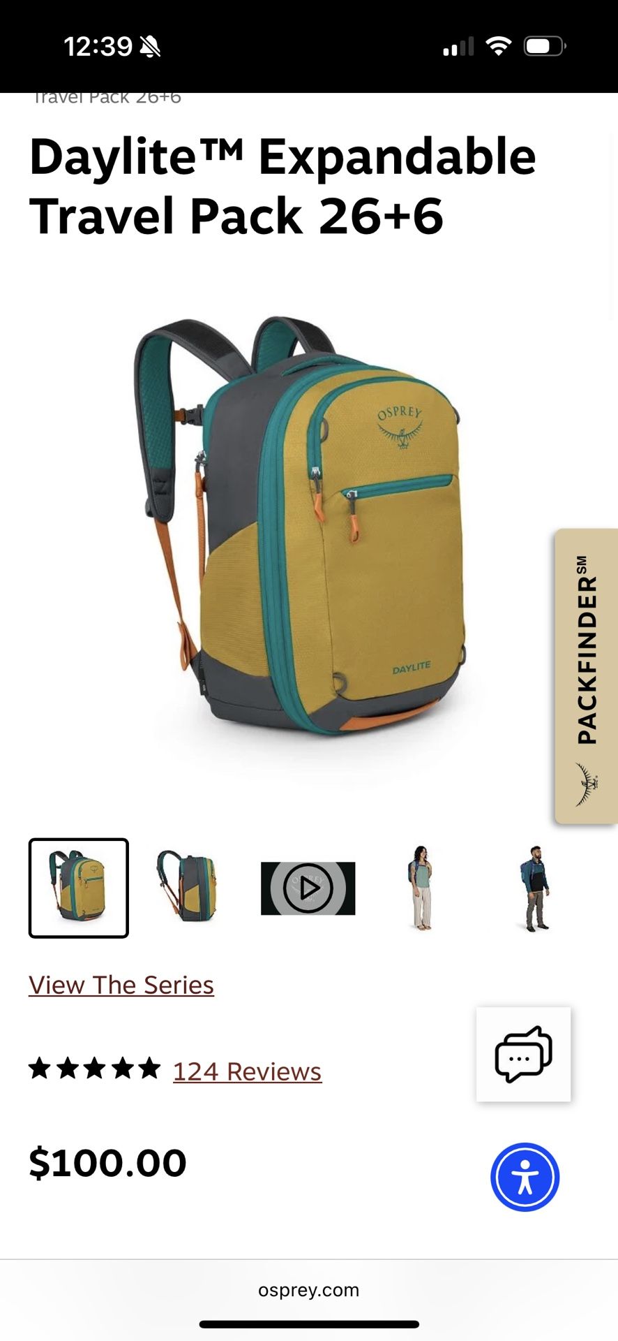 Brand New Osprey 26+6 Expandable Backpack