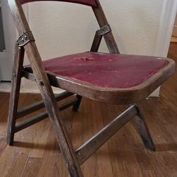 Antique Wooden Folding Chair