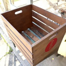 Large Wood Coca-Cola Crate