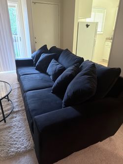 Living Spaces Black Parker II Sofa