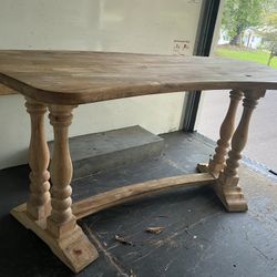 HandMade Curved Wooden Table 