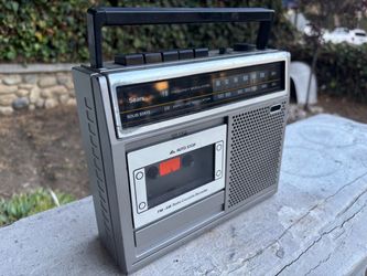 Untested radio cassette player for prop or decoration