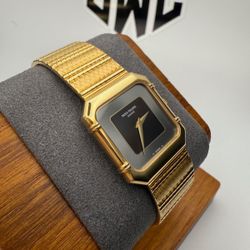𝐏𝐚𝐭𝐞𝐤 𝐏𝐡𝐢𝐥𝐢𝐩𝐩𝐞   Full Yellow Gold Black Dial 28MM