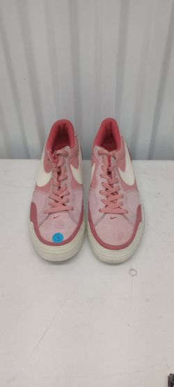 Nike Pink Suede Low-Top Sneakers