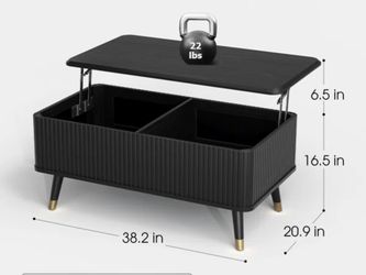 Mid century modern lift top coffee table with storage