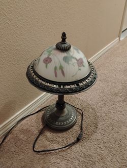 Vintage Frosted Glass Lamp
