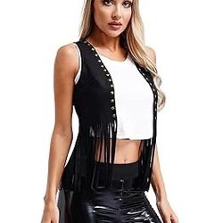 Open front vest, sleeveless hippie t-shirt, western denim jackets