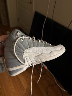 Air Jordan 12 Retro Grey White Sneakers