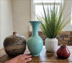 $20 for all vase faux plant  Ceramic Decorative Vases