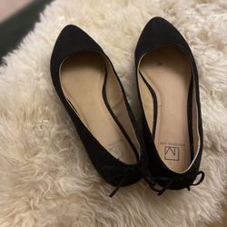 Black Pointed Ballet Flat