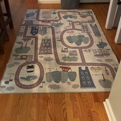 Washable play Rug 5x8