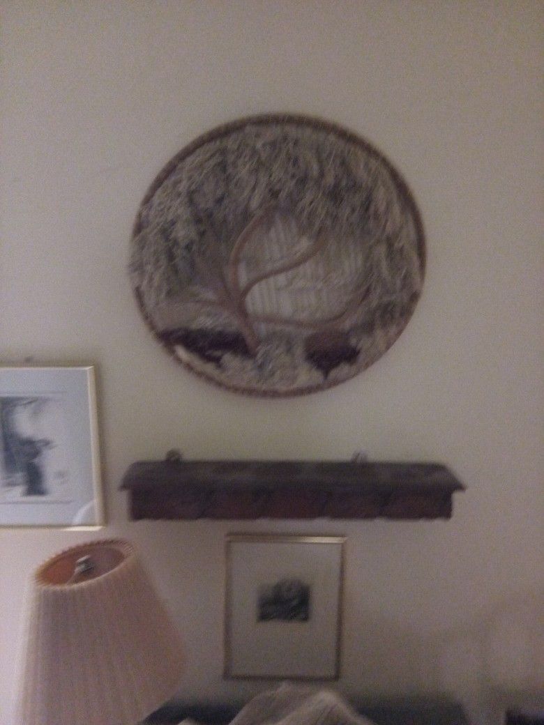 Tree Themed Art Piece Made From Fabric 