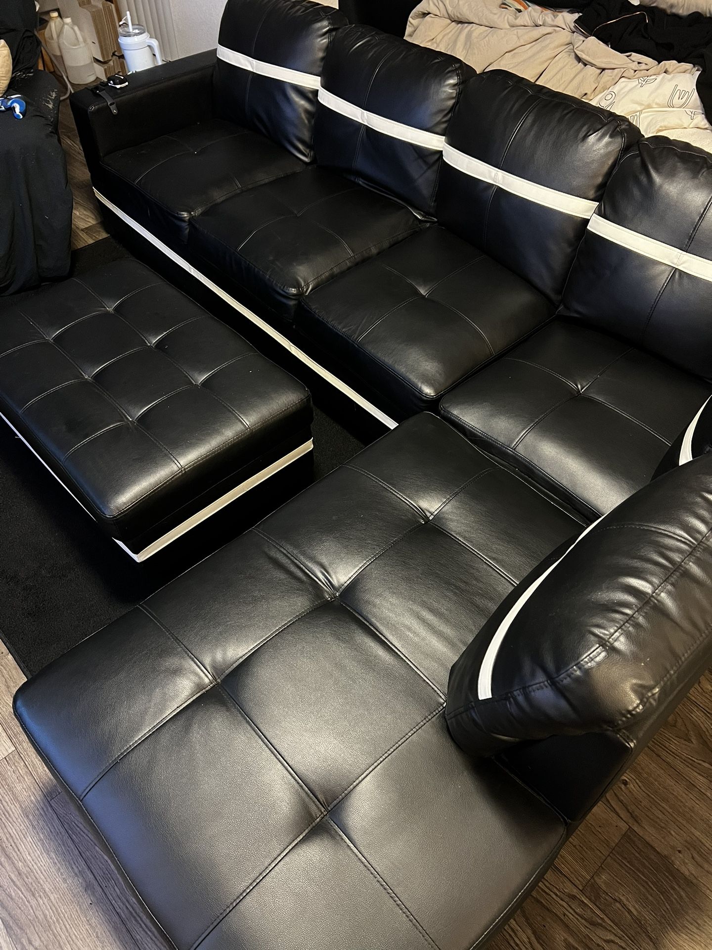 Faux Leather sectional