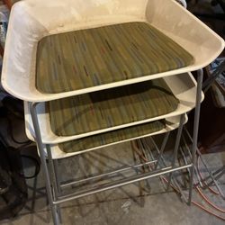 6 Steel Case Scoop stools