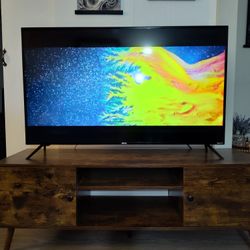 Two Onn Roku TVs 50" & 24" Plus Stand