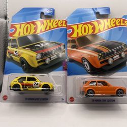 5 SEALED HONDA HOT WHEELS